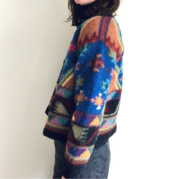 100% alpaca vibrant cardigan - Picture 13 of 16